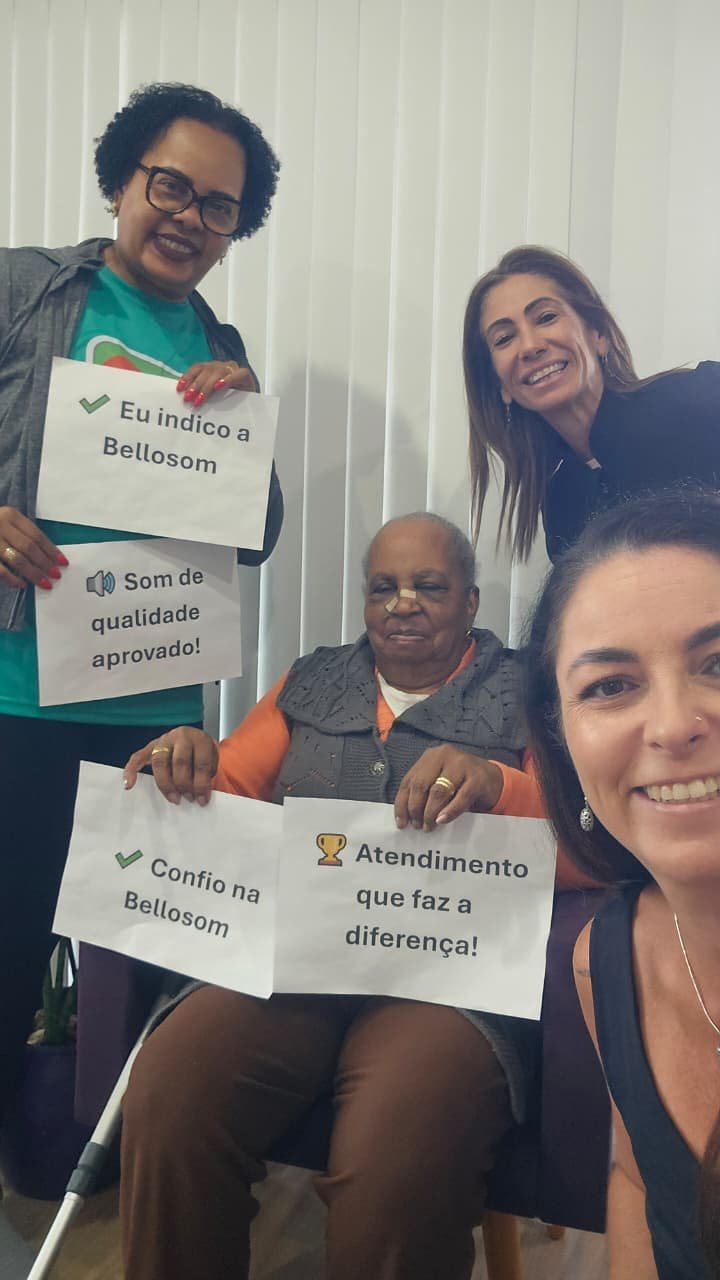 Angela Nunes, cliente da Bellosom